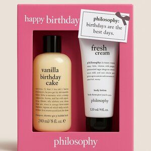 Philosophy Happy Birthday Gift Set - Vanilla Birthday Cake + Fresh Cream Lotion